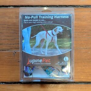 LupinePet No-Pull Training Harness (Large) in Rain Song Design
